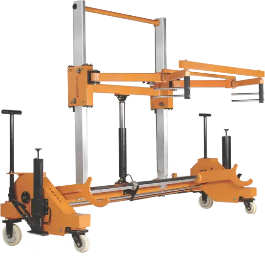 VM 503 Warp Beam Carrier with Heald Frame Support Lifting Arrangement